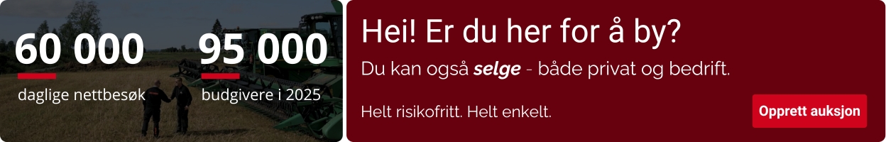 Kampanjebanner på Auksjonen.no
